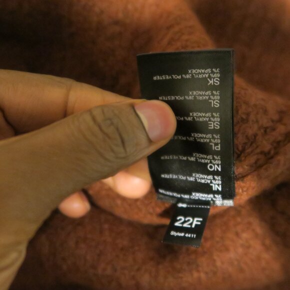 Kuhl Sienna Sweater 4411 Womens Turtleneck Cherrywood Long Sleeve Knit Pullover - Picture 7 of 9